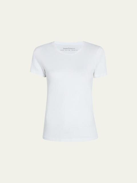 Another Tomorrow Crew-Neck Cotton Tee