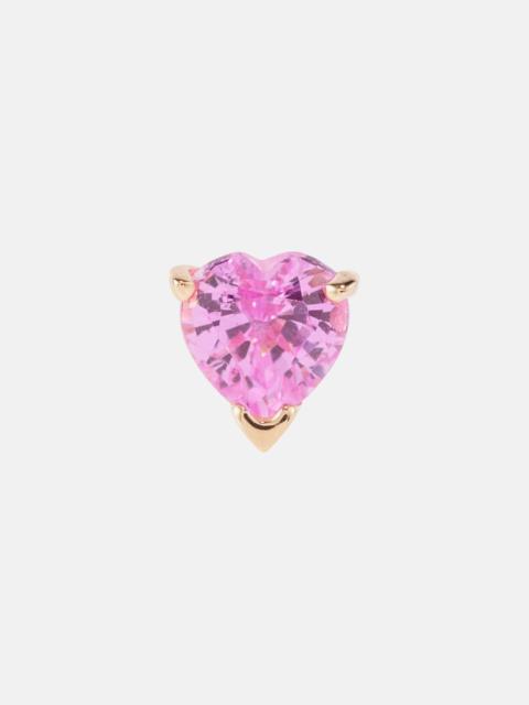 ROXANNE FIRST 14kt rose gold single earring with pink sapphire