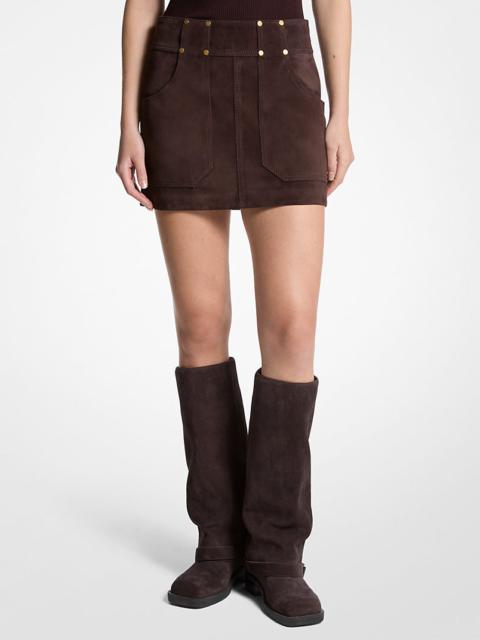 MICHAEL KORS Suede Mini Skirt