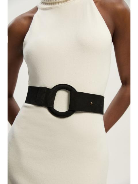 KAREN MILLEN Suede Ring Detail Chunky Belt