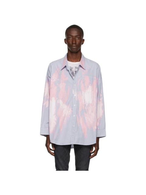 R13 Blue & White Bleached Shirt