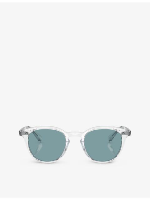Oliver Peoples OV5454SU Desmon Sun Round-Frame Acetate Sunglasses