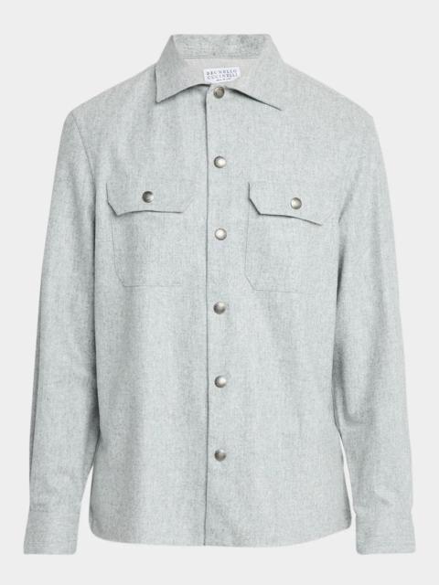 Brunello Cucinelli Men's Padded Wool Jacket