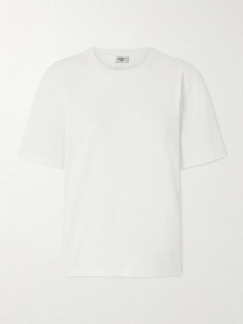 SAINT LAURENT Cotton-jersey T-shirt