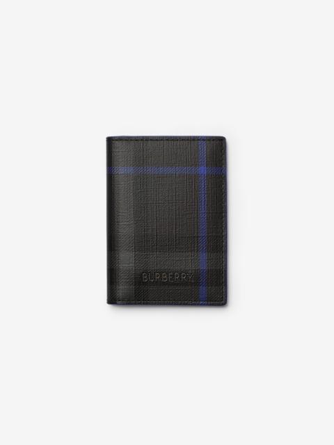 Burberry City Check Folding Card Case