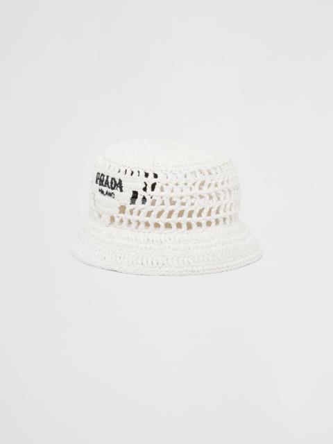 Prada Woven fabric bucket hat