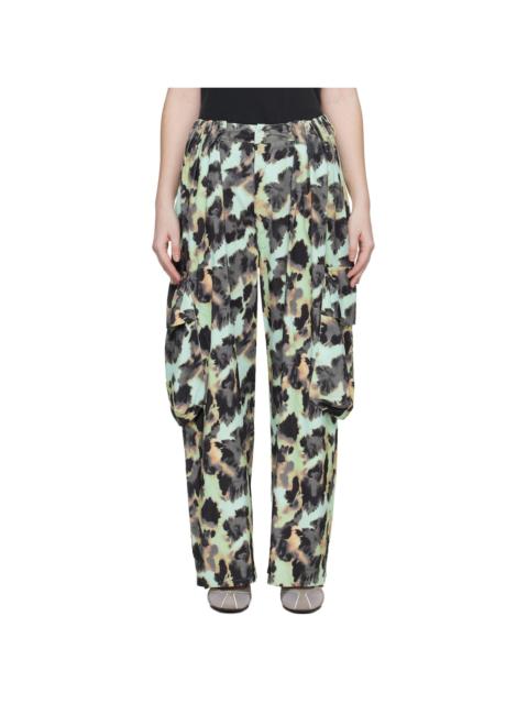 Collina Strada Multicolor Pleated Cargo Pants