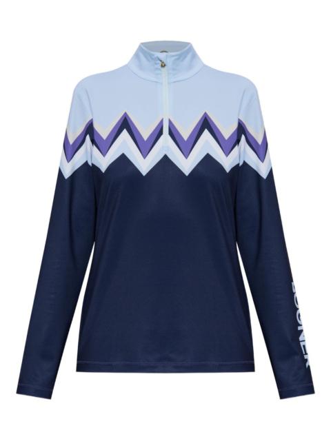 BOGNER Beline zigzag-pattern zip T-shirt