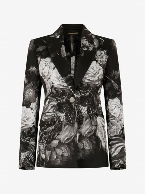 Roberto Cavalli Fiammingo Flowers Print Jacket