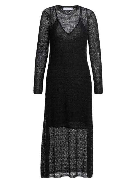 Proenza Schouler Women's Miriam Sheer Crochet Maxi Dress - Black
