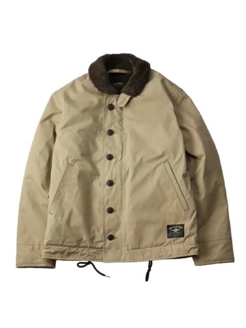 THE FLAT HEAD FN-OJ-C015A Boa Jacket Khaki