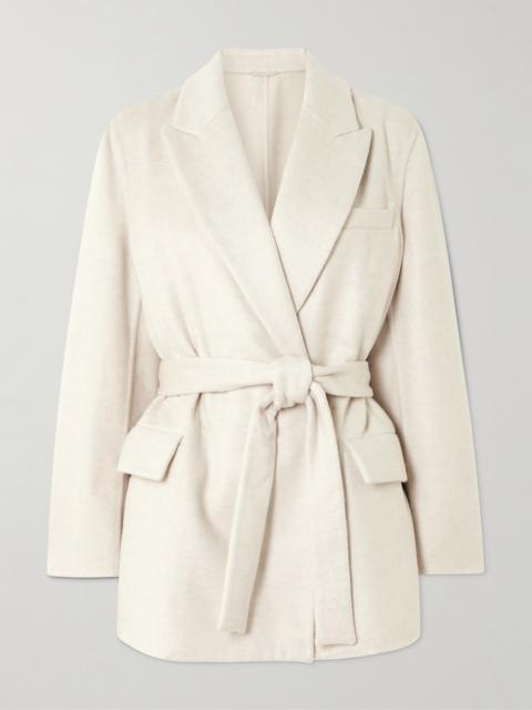 Brunello Cucinelli Belted Wool Blazer