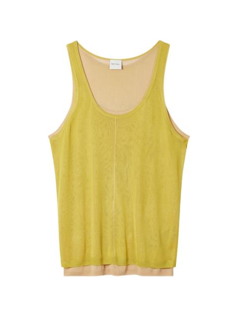 Paul Smith double-layered sleeveless top
