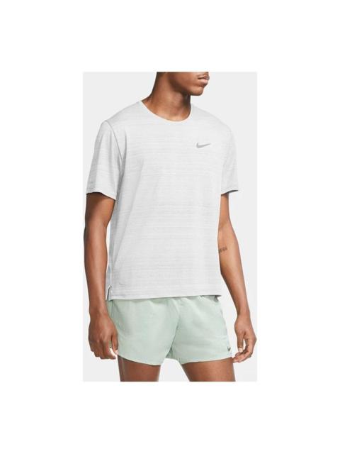 Nike Nike DRI-FIT MILER Running Short Sleeve White CU5993-100