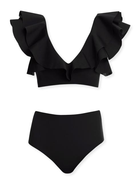 MAYGEL CORONEL Mila Ruffle Two-Piece Bikini Set