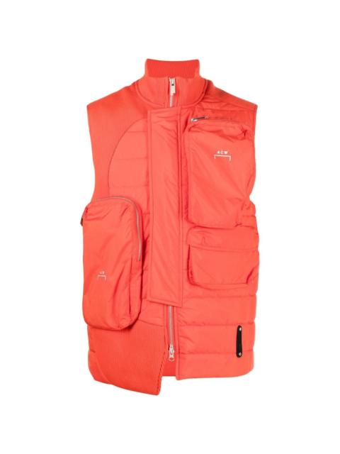 A-COLD-WALL* asymmetric padded gilet