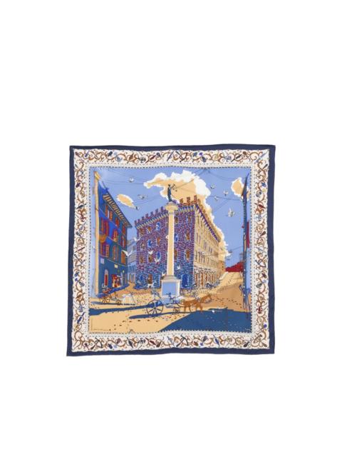 FERRAGAMO scenic print scarf