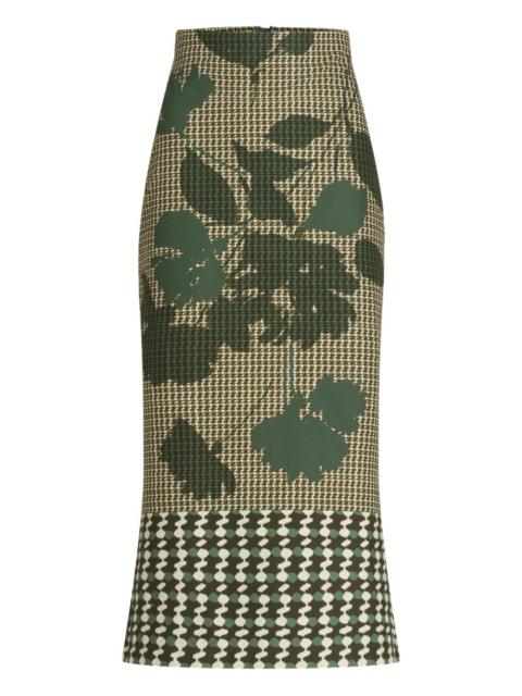 SILVIA TCHERASSI Atira printed midi skirt