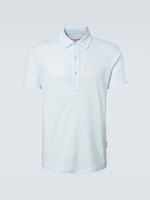 ORLEBAR BROWN Sebastian linen jersey polo shirt