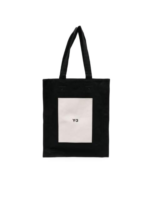 Y-3 Lux logo-print tote bag