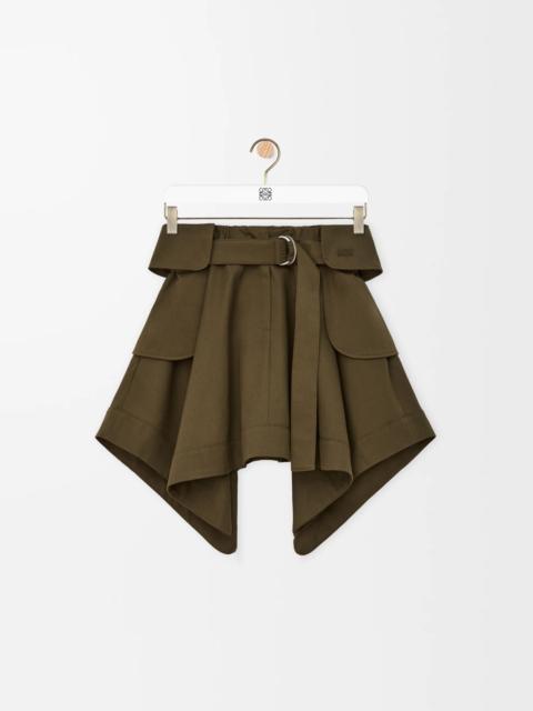 Loewe Cargo skirt in cotton and silk