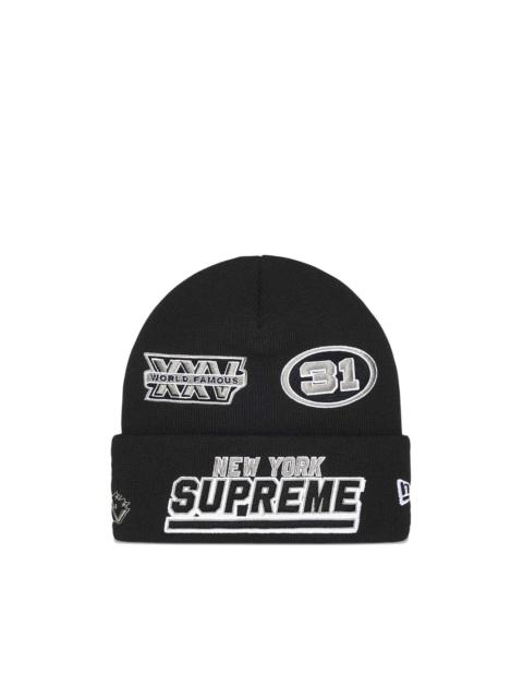 Supreme x New Era Football beanie hat