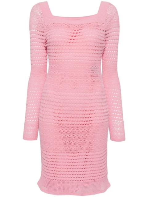 TOM FORD open-knit square-neck minidress