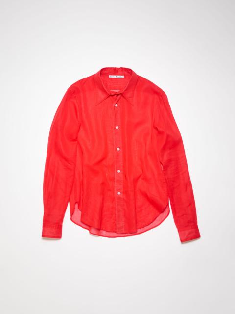 Acne Studios Button-up shirt - Cardinal red