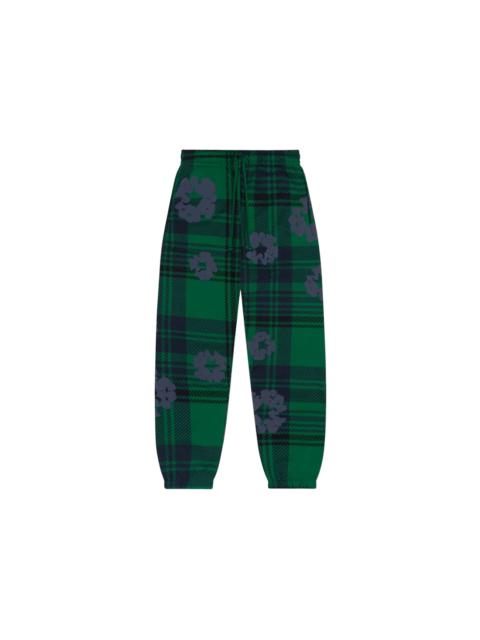 DENIM TEARS Denim Tears Plaid Cotton Wreath Sweatpants Green