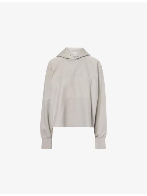Logo-Embroidered Oversized Cotton-Jersey Hoody