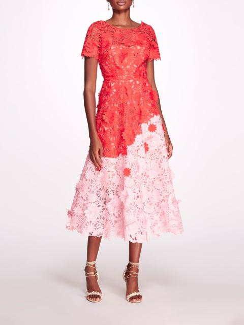Marchesa DAHLIA MIDI DRESS