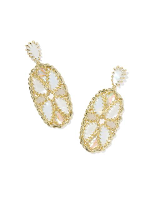 KENDRA SCOTT Dolly Parton x Kendra Scott Patchwork Gold Statement Earrings
