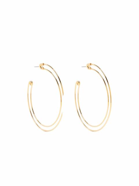sacai safety hoop pierced earrings