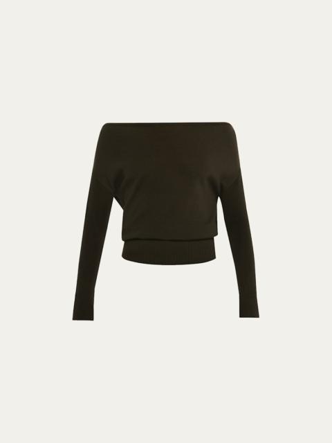 RAMY BROOK Chance One-Shoulder Wool Sweater