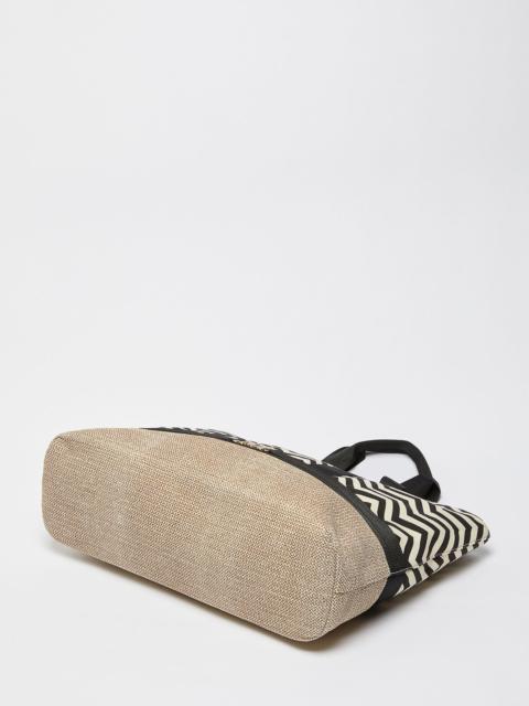Max Mara NINFE Printed canvas shopper bag