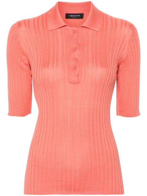 FABIANA FILIPPI ribbed polo shirt