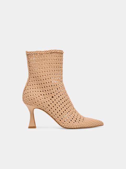 dolce vita EMBRY BOOTIES LT TAN WOVEN STELLA