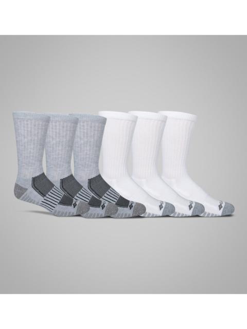 Columbia Men's Crew With Pique Footbed Socks - 6 Pack