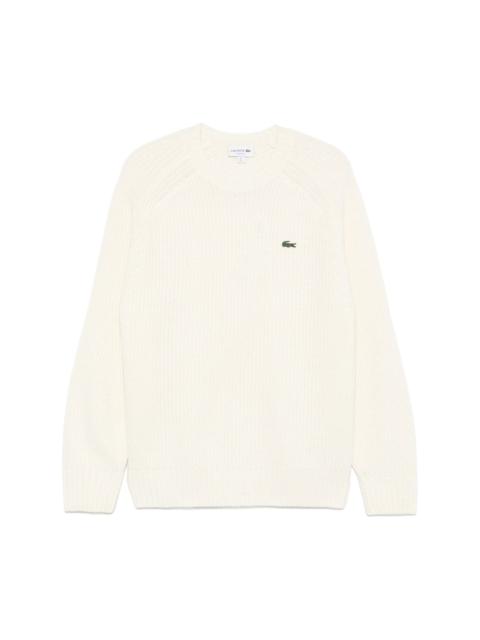 embroidered-logo sweater