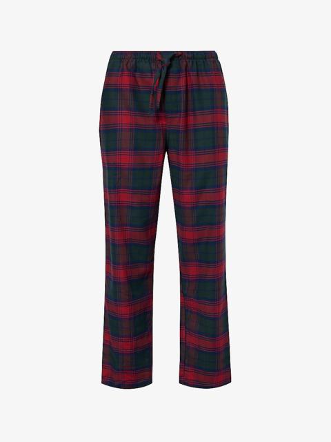 Kelburn check-print cotton pyjama bottoms