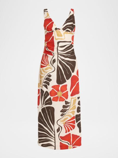 SIR. Julietta Balconette Midi Dress
