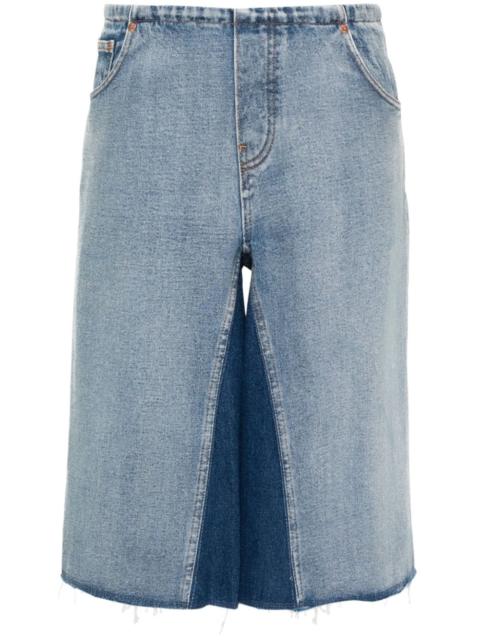 MM6 Maison Margiela panelled denim bermuda shorts