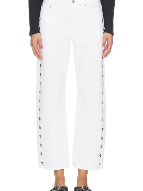 PISTOLA Lexi Mid Rise Bowed Straight Jeans