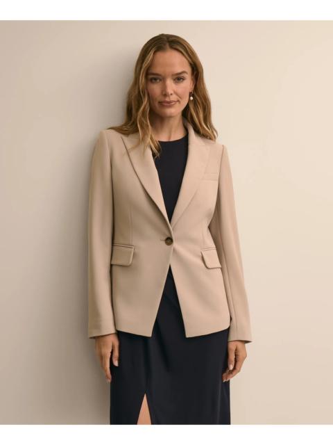Brooks Brothers Fine Crepe Peak-Lapel Jacket