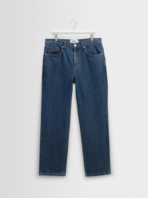 Wax London Russell - Mid Blue Straight Fit Denim Jeans