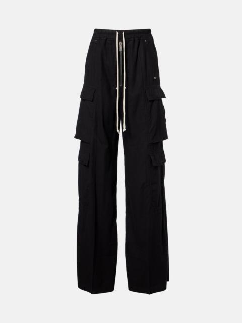 Rick Owens Jumbo Belas high-rise cotton cargo pants