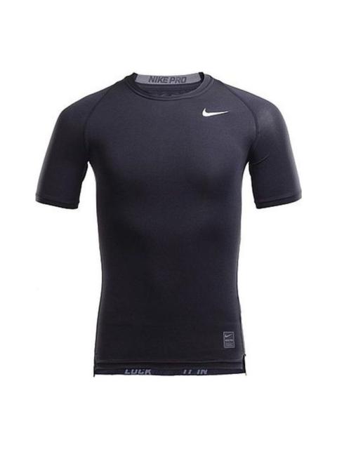 Nike Nike Pro Cool T-shirt 'Black White' 826593-010