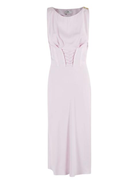 ELISABETTA FRANCHI corset midi dress
