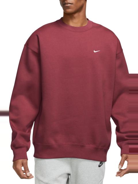 Solo Swoosh Oversize Crewneck Sweatshirt in Team Red/White