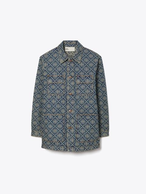 TORY BURCH Denim Cargo Barn Jacket